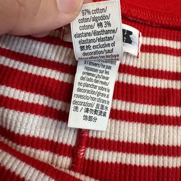 Victoria's Secret PINK Thermal Boxer Brief Shorts in Red/White Stripes Size XL - Picture 5 of 7